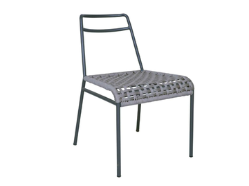 FAMIGLIA - Aluminium and rope chair by Il Giardino di Legno - view 3
